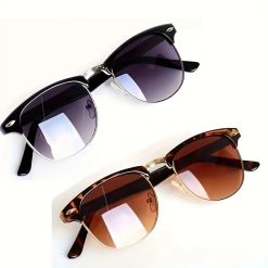 2pcs Unisex Retro Fashion Glasses